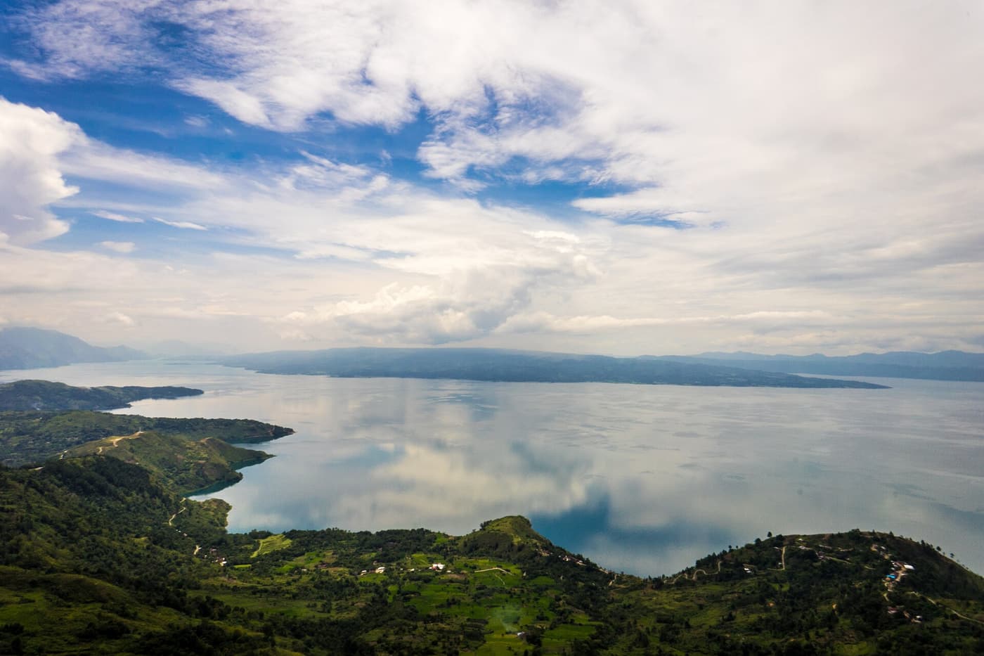 The southern arm of Lake Toba seen from the Huta Ginjang viewpoint
